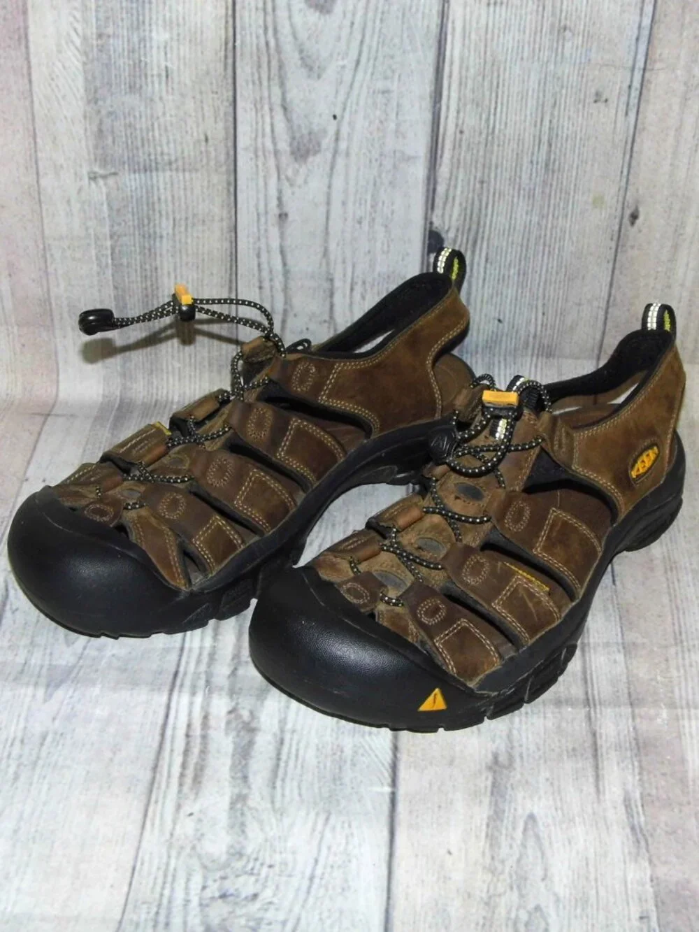 KEEN Newport Brown Leather Sandals Mens Size 11